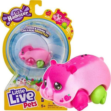 Интерактивная игрушка Little Live Pets - Интерактивный хомяк, который двигается и издает звуки как настоящее животное розовый 34919