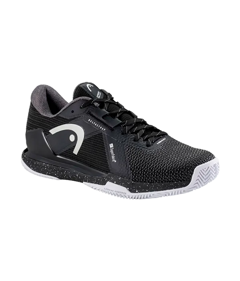 HEAD Sprint Pro 4.0 SF Clay Черно-Белые Кроссовки 2025