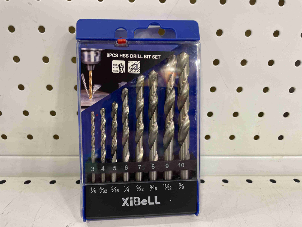 Набор сверл по металлу, 8 предметов