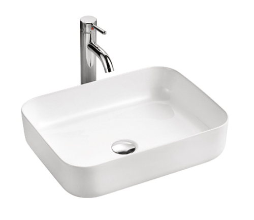 Раковина накладная ROVENO PC-004 (50*40*13.5) белая PC-004