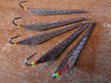 Блесна Зимняя WINTERLURES Матвейчикова 35мм впайка мельхиор