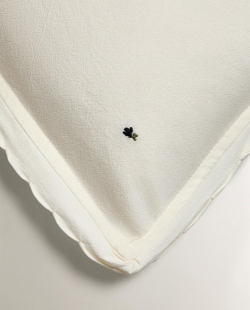 Zara Home наволочка декоративная из хлопка, молочный, 30x40 см · 6614/008