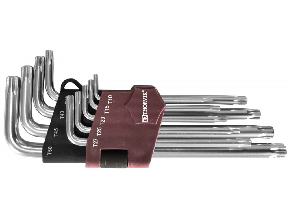 TTK9S Набор ключей торцевых T-TORX® с центрированным штифтом, Т10H-T50H, 9 предметов