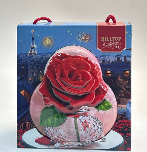 ЧАЙ ХИЛЛТОП ФУТЛЯР РОЗА 50Г ЖБ/18