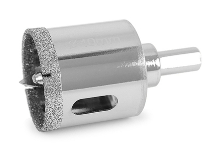 Алмазная коронка MESSER-DIY по стеклу, керамической плитке, керамограниту и мрамору 55мм