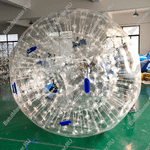 Зорб ТПУ «Прозрачный», диаметр 2,5 м, усиленные сидения