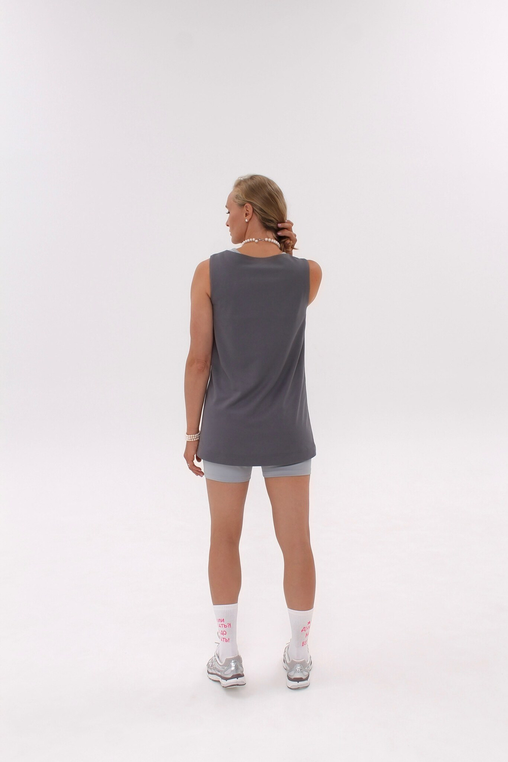 Платье майка графит/viskunova