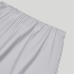 Silk Long Skirt Silver