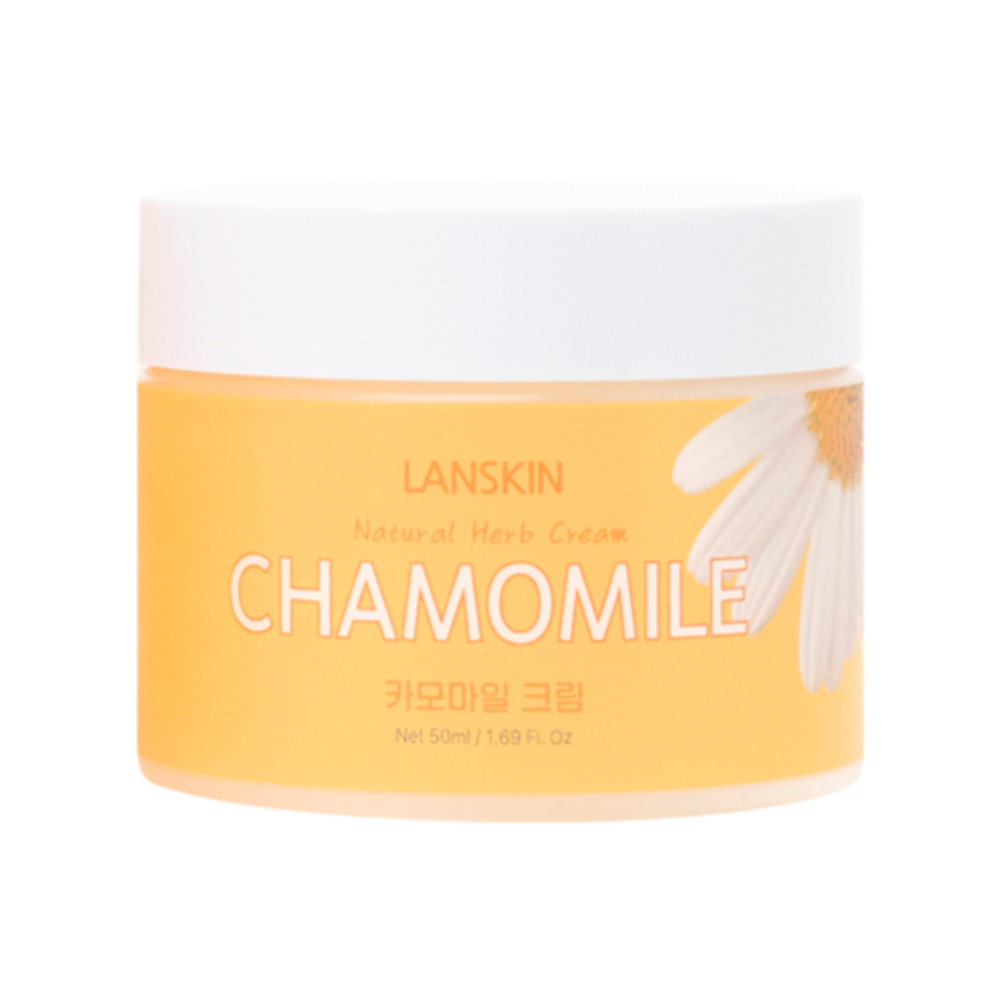 LanSkin Крем для лица успокаивающий с экстрактом ромашки - chamomile natural herb cream, 50мл