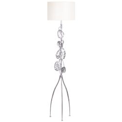 Светильник напольный торшер Monstera Deliciosa (Монстера) с абажуром Винтаж-2 Айвори