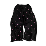 Оверсайз брюки "こんにちは" pink