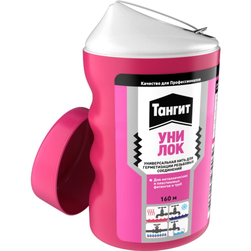 Нить для герметизации Тангит 3002912 Уни-Лок 160 м в шоу-боксе | Тангит