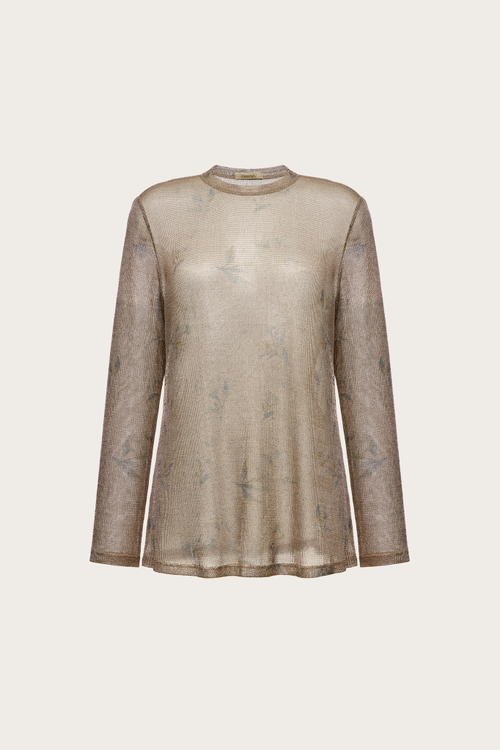 ЛОНГСЛИВ ИЗ ВИСКОЗЫ С ЛЮРЕКСНОЙ НИТЬЮ