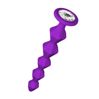 Анальная цепочка 17,7см с кристаллом Lola Games Emotions Buddy Purple 1400-03lola