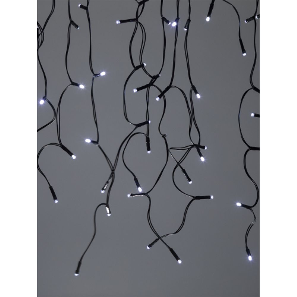 Садовая гирлянда ЭРА ERASF22-29 Бахрома на солнечной батарее холодный свет 3.8*0.5 м