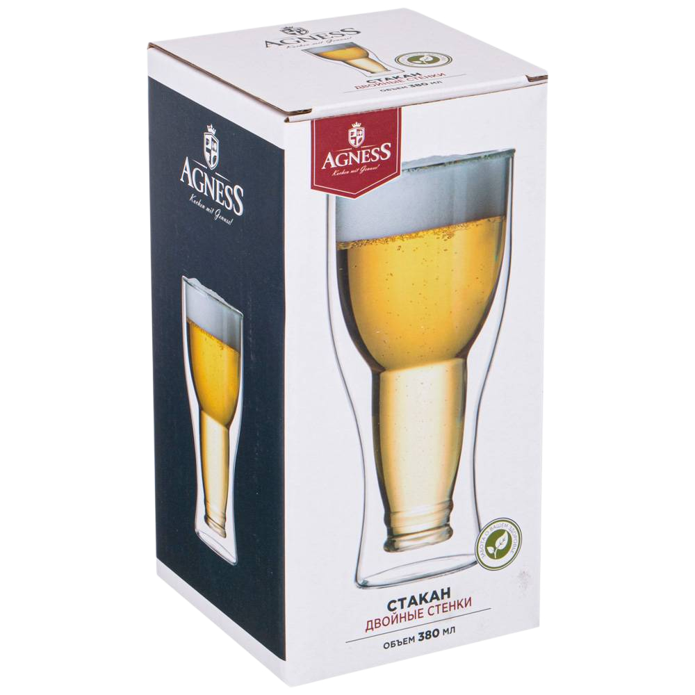 СТАКАН С ДВОЙНЫМИ СТЕНКАМИ "DOUBLE-WALL" 380 МЛ. ДИАМЕТР=8,5 СМ. ВЫСОТА=17,5 СМ 250-107