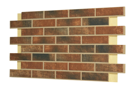 Клинкерная фасадная термопанель, плитка BestPoint Loft Brick Chili, ППУ (пенополиуретан), 1028x616 толщина 65 мм