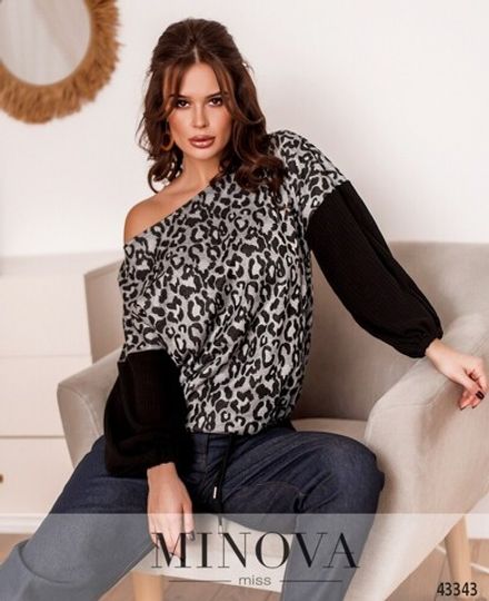 Кофточка 4133-серый Minova Фото 2