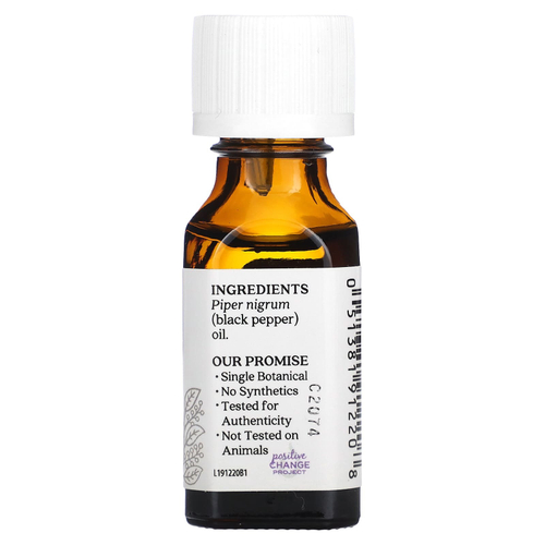 Aura Cacia, Чистое эфирное масло, черный перец, 15 мл (0,5 жидк. унц.)