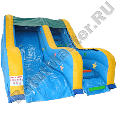 Детский надувной батут-горка "Звездный успех" 12*5*9 м