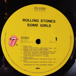 Винтажная виниловая пластинка LP The Rolling Stones Some Girls (Japan 1978) (No Obi) When The Whip Comes Down