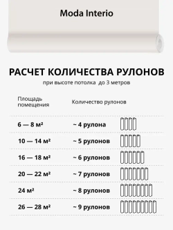 Обои флизелиновые 1.06, виниловые бежевые однотонные Textile (Moda Interio) метровые под ткань в гостиную