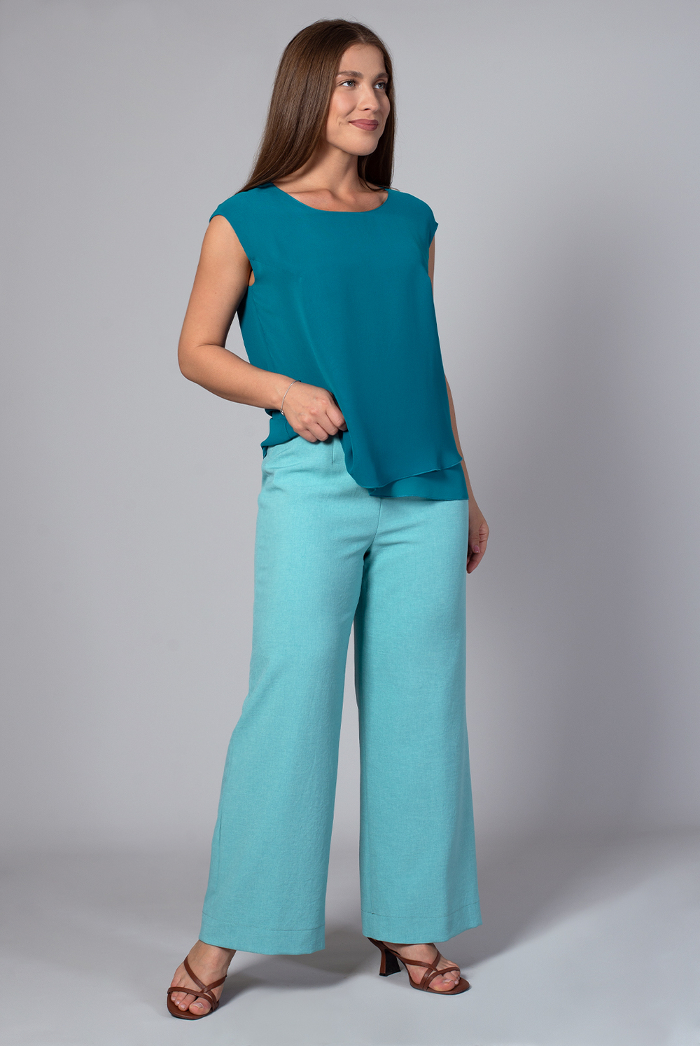 Блузка женская 915зр, морск.волна #284Мво09915зр