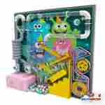 Интерактивная стена для игровой комнаты «Мир Монстриков», 2,2×0,5×1,9 м