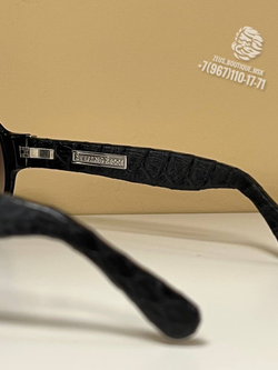 Солнцезащитные очки Stefano Ricci со вставками питона