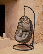 Florina Подвесное кресло с ножкой темно-серое