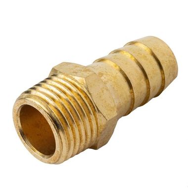 Штуцер пневматический наруж. резьба 1/2''- ''елочка''16мм Partner PA-MH08/11