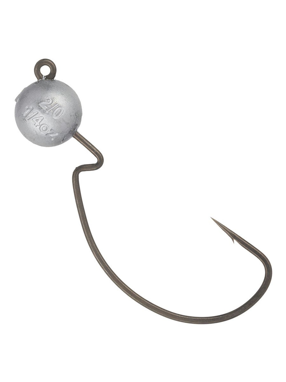 Джиг-головка для рыбалки BKK на офсетном крючке Silent Chaser - 1X - EWG Round Head, размер крючка 4/0, вес 7г, 3 шт.