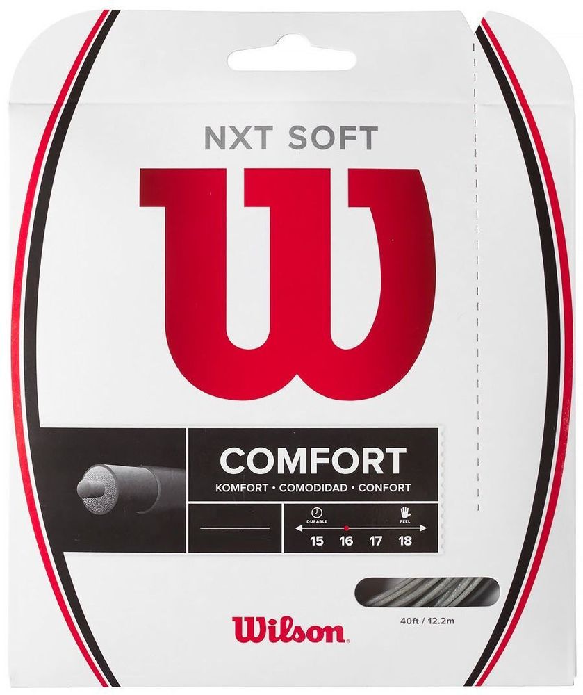 Теннисные струны Wilson NXT Soft (12 m) - silver