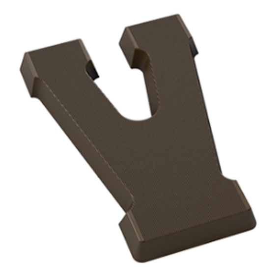 Форма для шоколадных фигур &quot;Буквы&quot; - V (275*135мм)