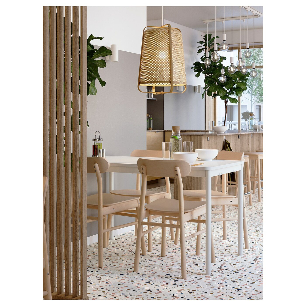 IKEA KNIXHULT  (ИКЕА КНИКСХУЛТ)  -  Подвесной светильник, бамбук/ручная работа, 40 см