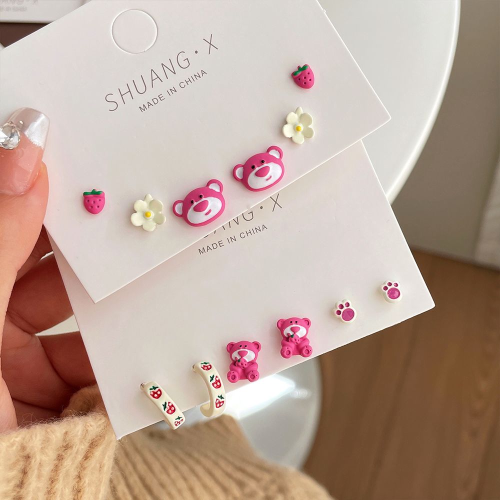 Набор сережек &quot;Sweet Lotso&quot; 3 пары