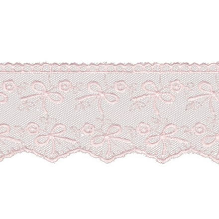 Кружево "Gamma"   "сетка", 50 мм цв.розовый