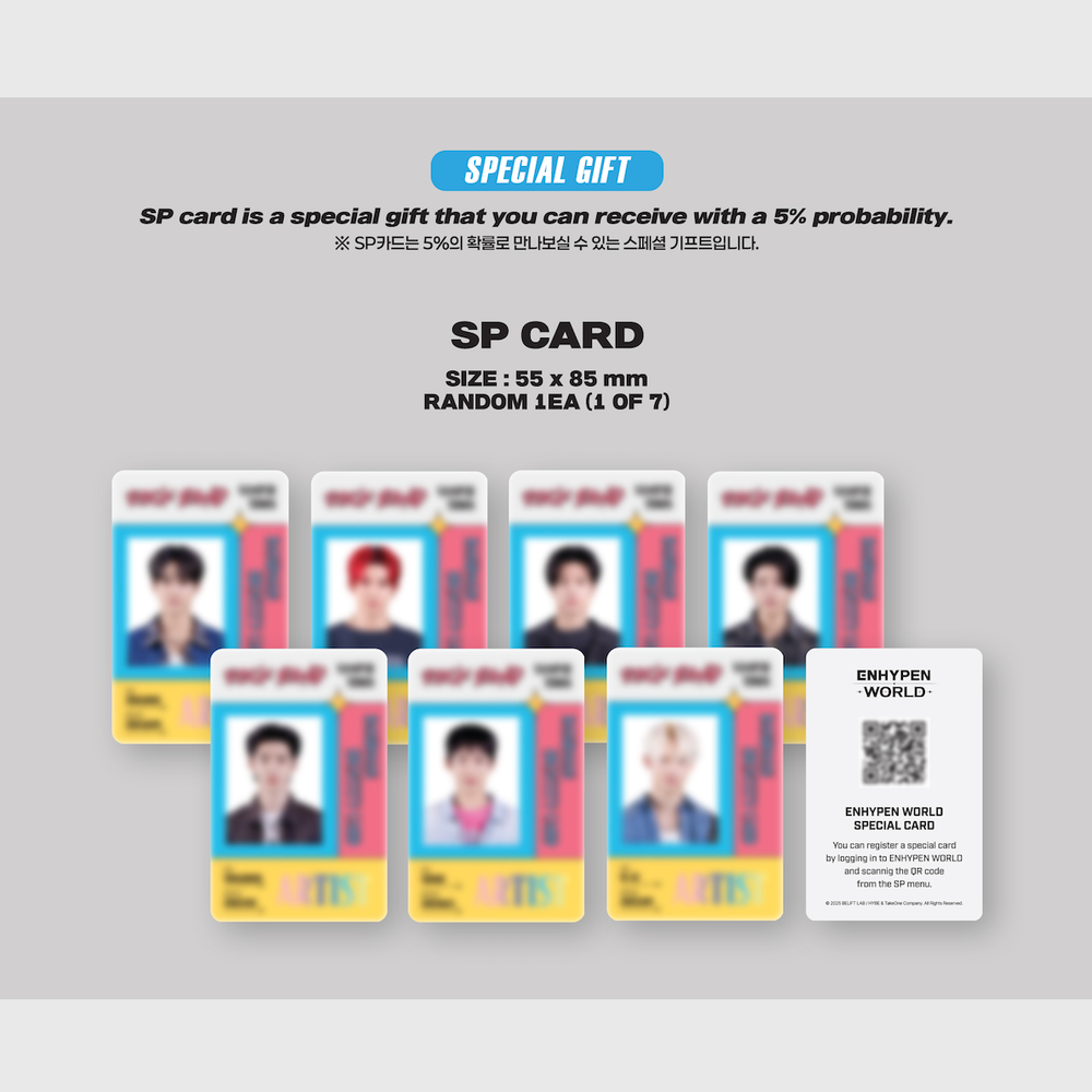 Набор ENHYPEN - [ENHYPEN WORLD COUPON CARD COLLECTION] ROCK BAND BASIC ver.