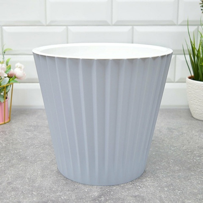 Горшок цветочный Sand 5,8л d230мм c дренажной вставкой, утренний туман