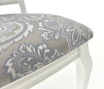 Стул Аврора Кабриоль, Белый с патиной серебро