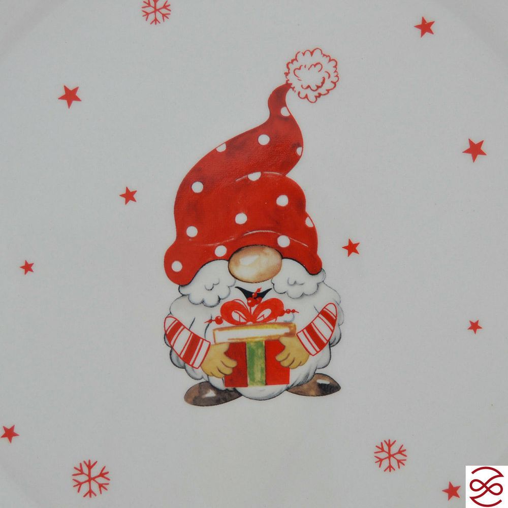 Блюдо сервировочное ёлочная игрушка Repast Гномы 26*23*3 см