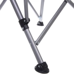 Кресло складное с подлокотниками до 100 кг SJ-0054, 58*58*92 см, цвет: чёрный, ТуристМастер