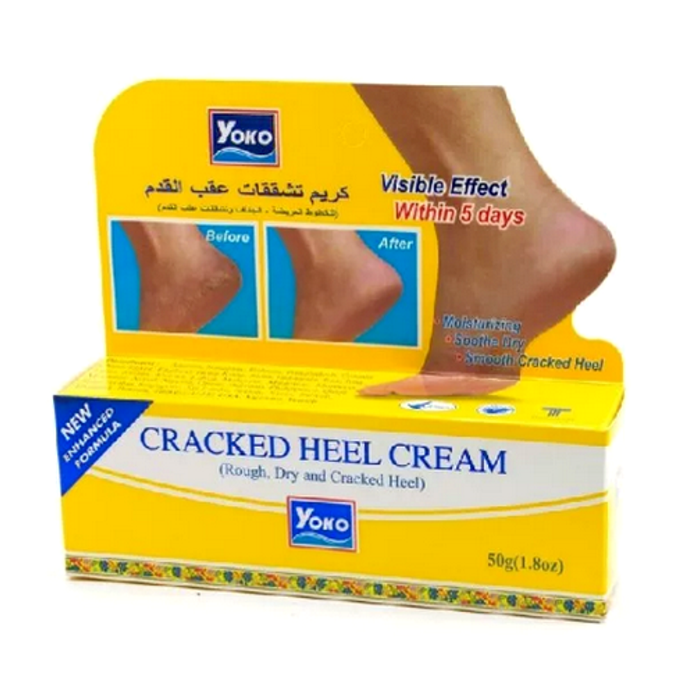 Крем от трещин на пятках Yoko Cracked Heel Cream, 50 гр.(срок до - 11.2022г.)