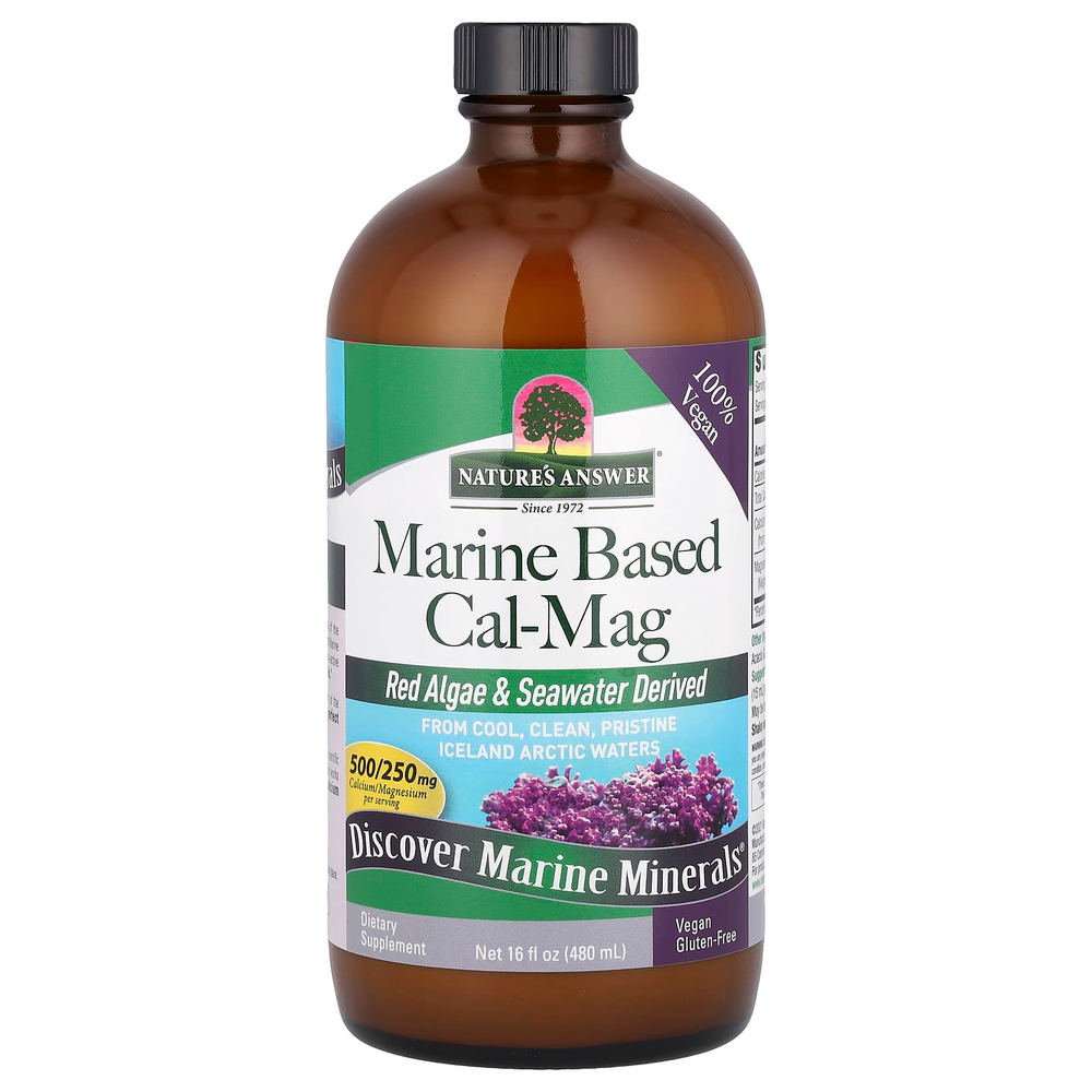 Nature's Answer, кальций и магний из морского источника, 480 мл (16 жидк. унций)