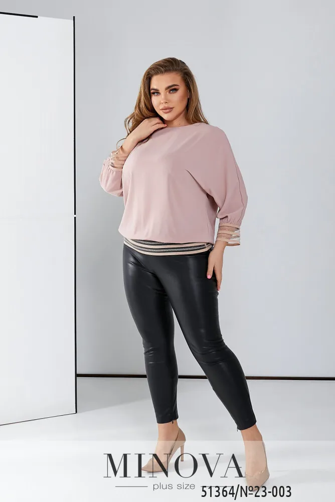 Блуза 23-003-пудра Minova