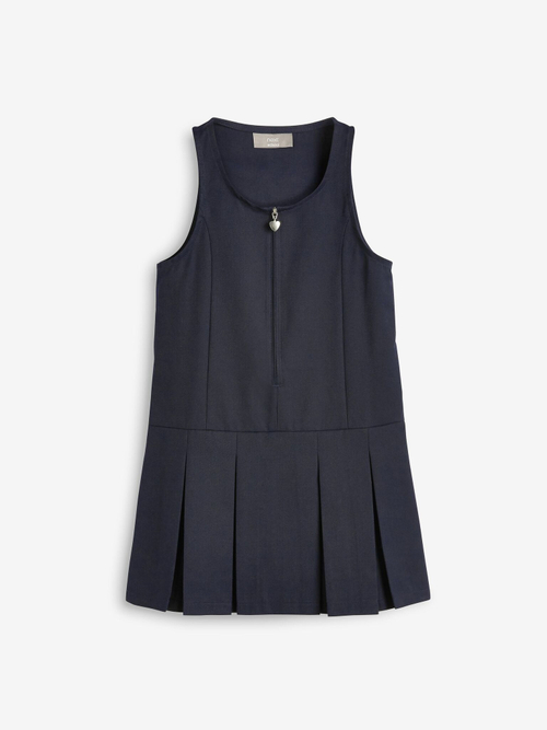 Сарафан школьный на молнии для девочки Next 321-926, Темно-синий