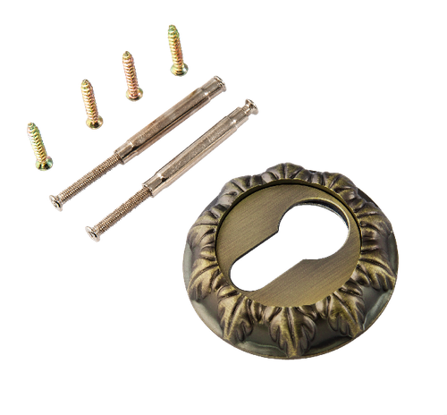 Накладка круг на цилиндр Ренц INET 10 MAB, цвет бронза античная матовая (гарантия - 12 месяцев)