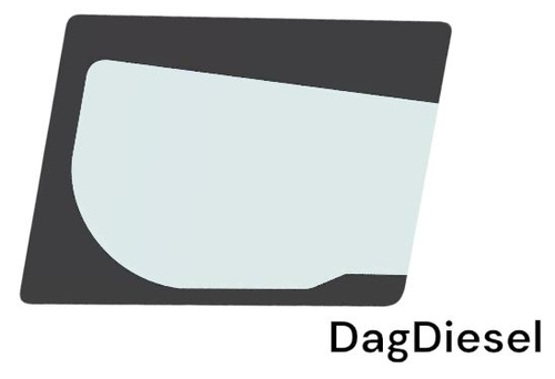 Стекло под лобовое левое JCB 332/F4945