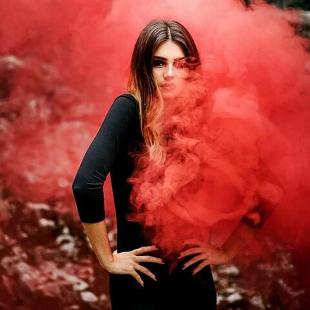 Дым 60 сек, Красный, 125 мм, 5 шт.