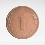 Germany, 1 Pfennig, 1978, (Hamburg Mint - "J"), VF